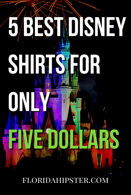 Florida Travel Guide to the 5 Best Disney Shirts for only five dollars.