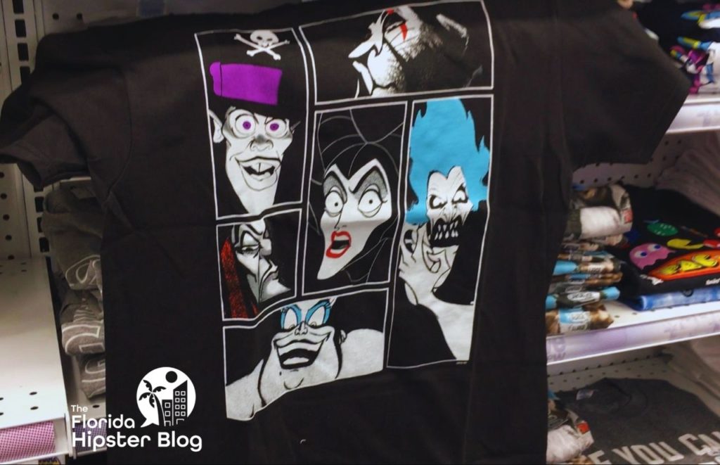 Disney Shirt of Villains at Five Below. Keep reading to get the best souvenirs from Florida.