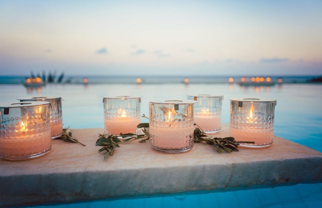 White Candles on Florida Beach. Keep reading to get the best souvenirs from Florida.