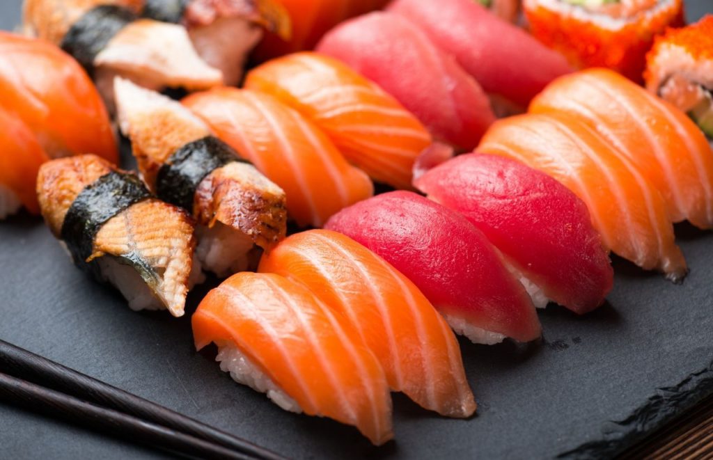Momoyaki Colorful Sashimi Sushi some of the Best Sushi in Gainesville, Florida.