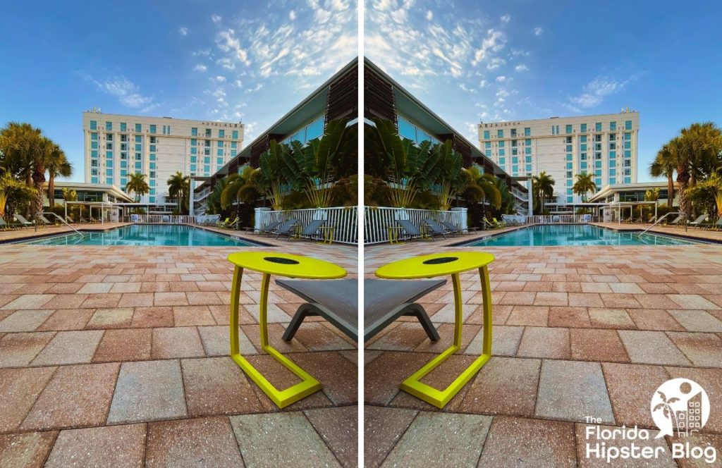 Things to do in Tampa Bay, Florida Hotel Alba pool area. Keep reading to find out more about one of the best hotels in Tampa, Hotel Alba Tampa, Tapestry Collection by Hilton. 