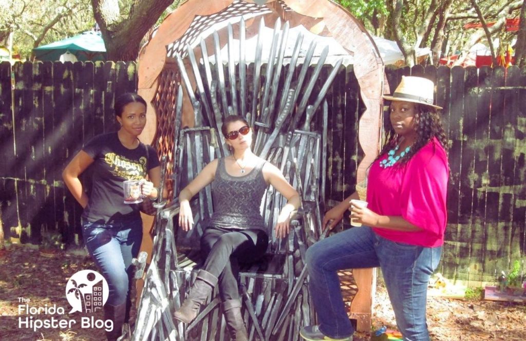 Things to do in Tampa Bay, Florida Renaissance Fair Festival Iron Thrown with NikkyJ. One of the best things to do in Florida in February.