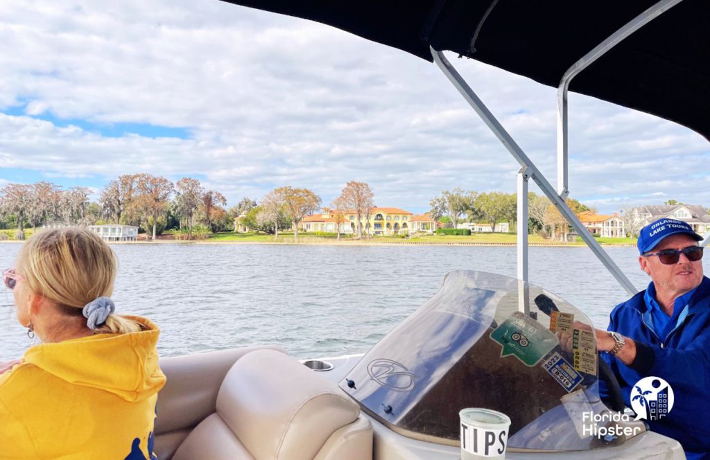 Lake Butler Boat Cruise Tour in Windermere Orlando, Florida Mansions. One of the best things to do in Florida in February.