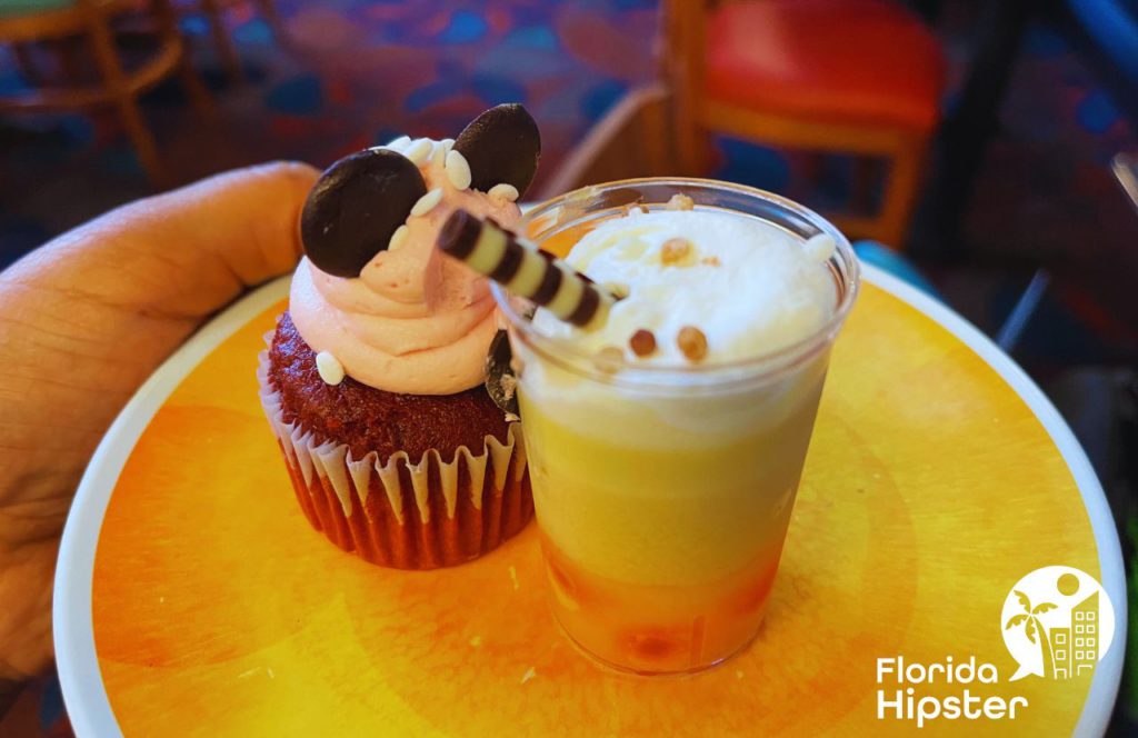Buffet Food Cupcake Chef Mickey's Restaurant at Disney's Contemporary Resort. Keep reading to discover more about the best kid restaurants in Orlando.  