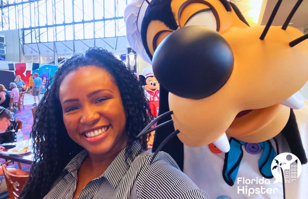 NikkyJ and Goofy Chef Mickey's Restaurant at Disney's Contemporary Resort