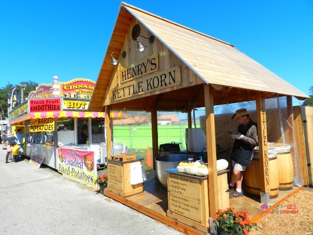 Florida-State-Fair-Henrys-Kettle-Korn-Kiosks. One of the best things to do in Florida in February.