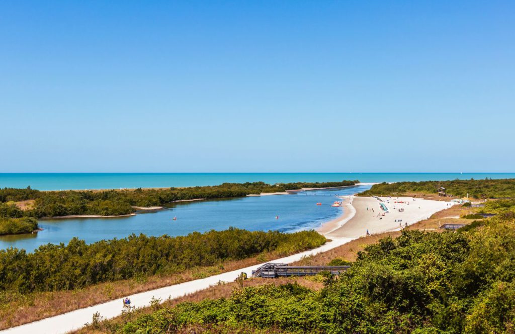 Tigertail Beach Park at Marco Island, Florida