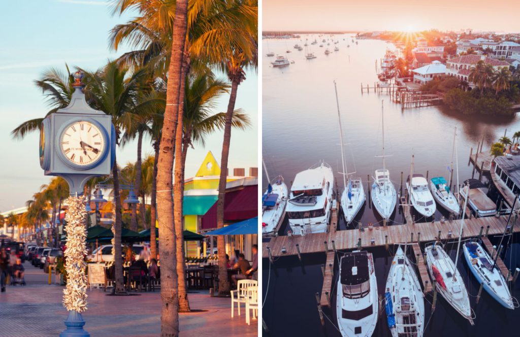 Fort Myers Beach, Florida Downtown boat dock