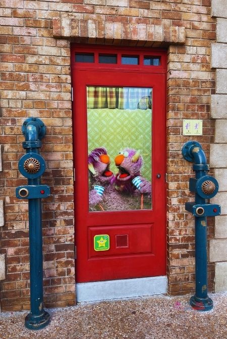 SeaWorld Orlando Sesame Street Land Door Area. Keep reading for everything you need to know about Sesame Street SeaWorld. 