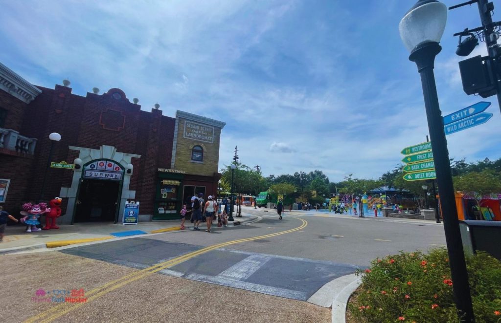 SeaWorld Orlando Wide View of Sesame Street Land. Keep reading for the full guide to Sesame Street Land at SeaWorld Orlando.