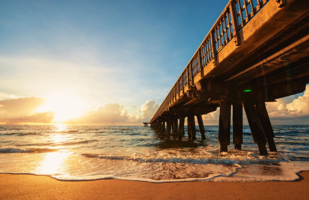 Pompano Beach Pier in Florida