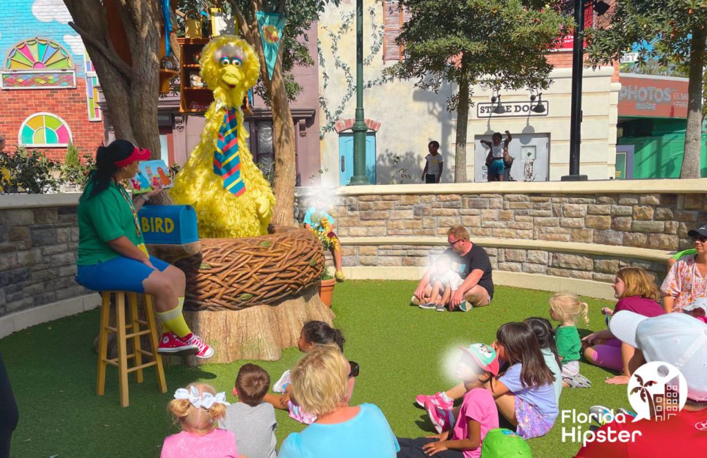 SeaWorld Orlando Sesame Street Land Big Bird Reading to Kids