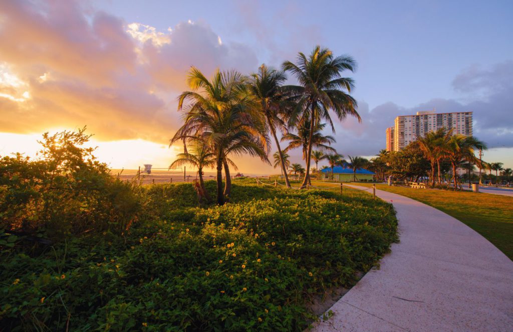 Walking Path of Pompano Beach Florida